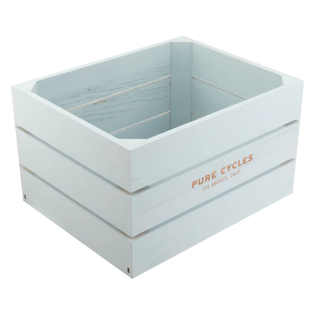 Pure Cycle Wooden City Crate - Seafoam Green