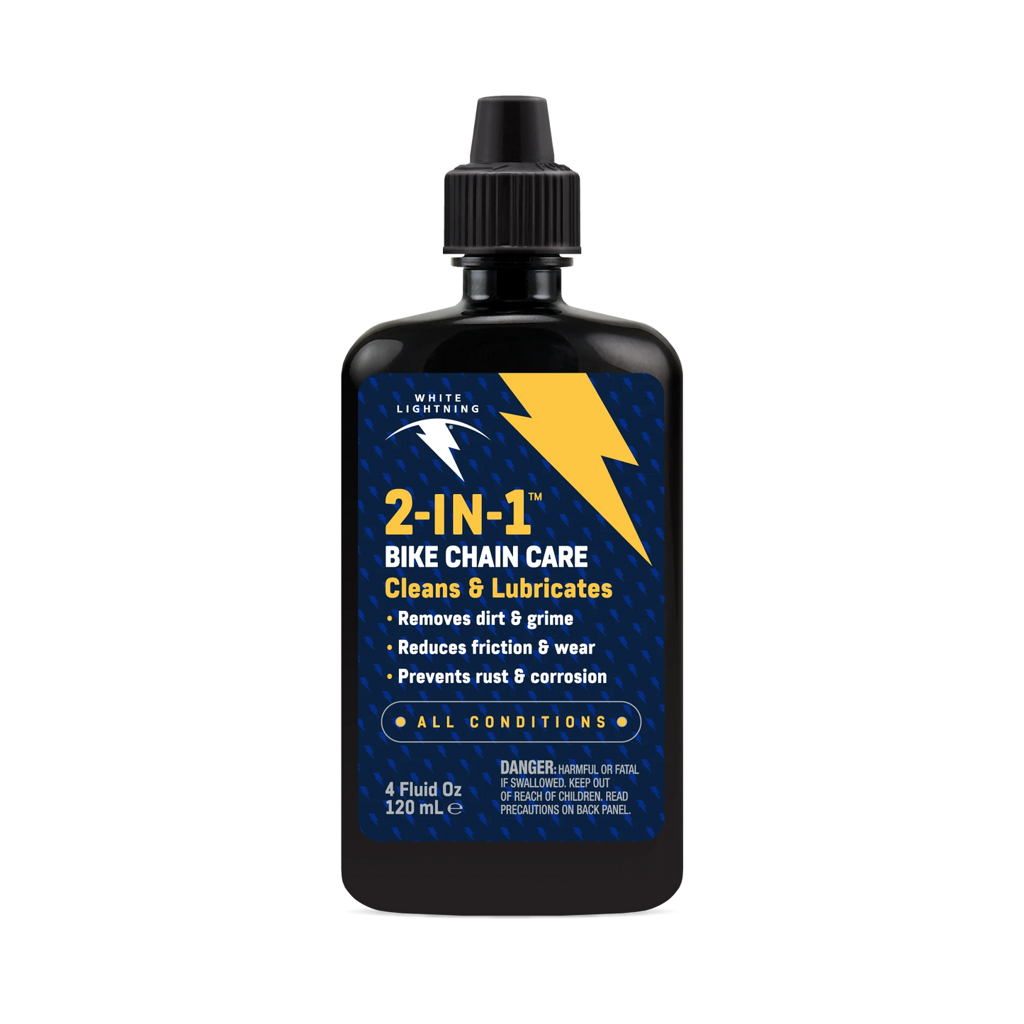 2-in-1 White Lightning Bike Chain Care 4oz