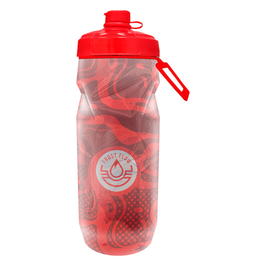 Frostflow Abstract Bottle - Red Wave